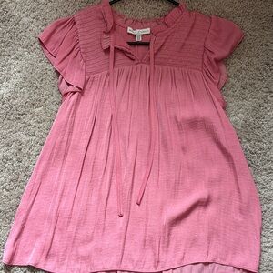 Pink Ruffled Blouse